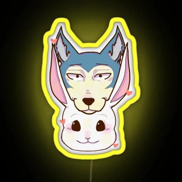 Beastars Legosi And Haru RGB Neon Sign