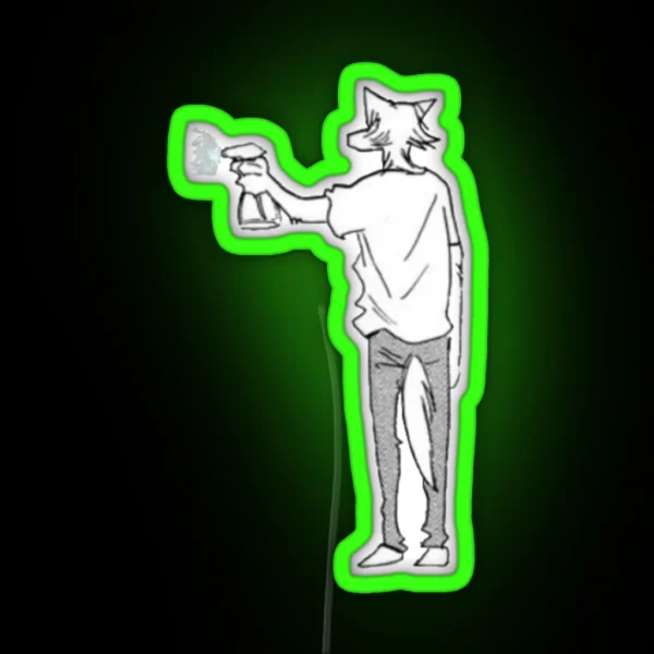 Beastars Legosi Spray RGB Neon Sign