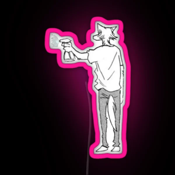 Beastars Legosi Spray RGB Neon Sign