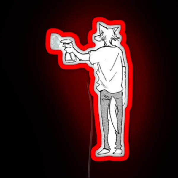 Beastars Legosi Spray RGB Neon Sign
