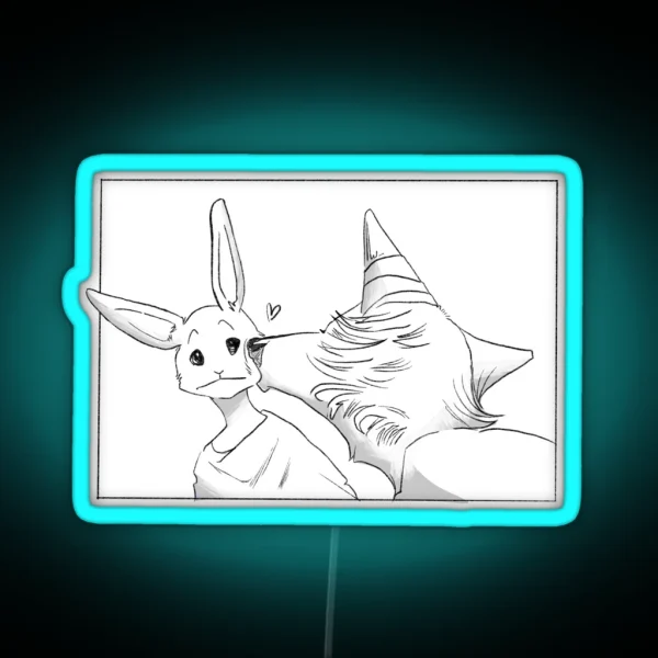 Beastars Legosi X Haru RGB Neon Sign
