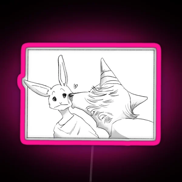 Beastars Legosi X Haru RGB Neon Sign