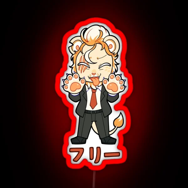 BEASTARS Shishigumi Lion Free Led Pin Button RGB Neon Sign