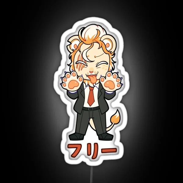 BEASTARS Shishigumi Lion Free Led Pin Button RGB Neon Sign