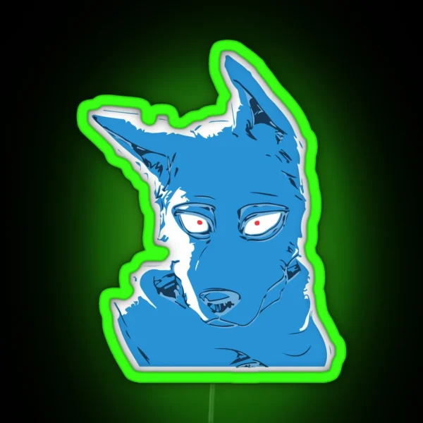 Beastars Stylized Legosi RGB Neon Sign
