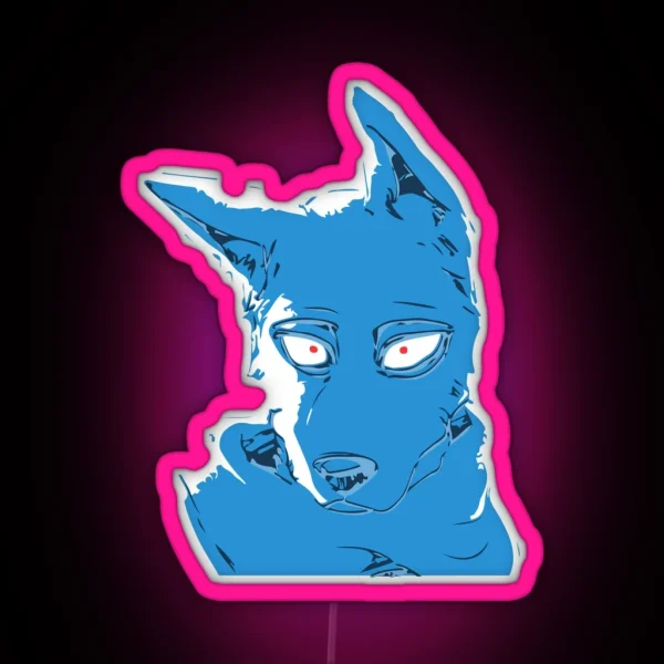 Beastars Stylized Legosi RGB Neon Sign