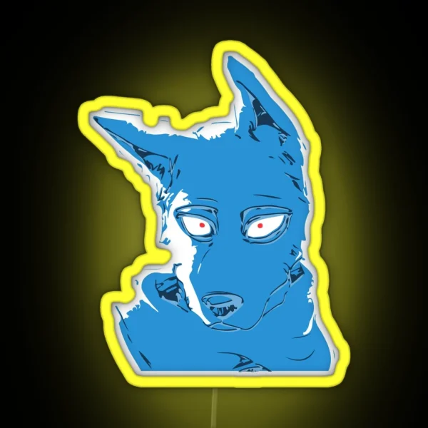 Beastars Stylized Legosi RGB Neon Sign