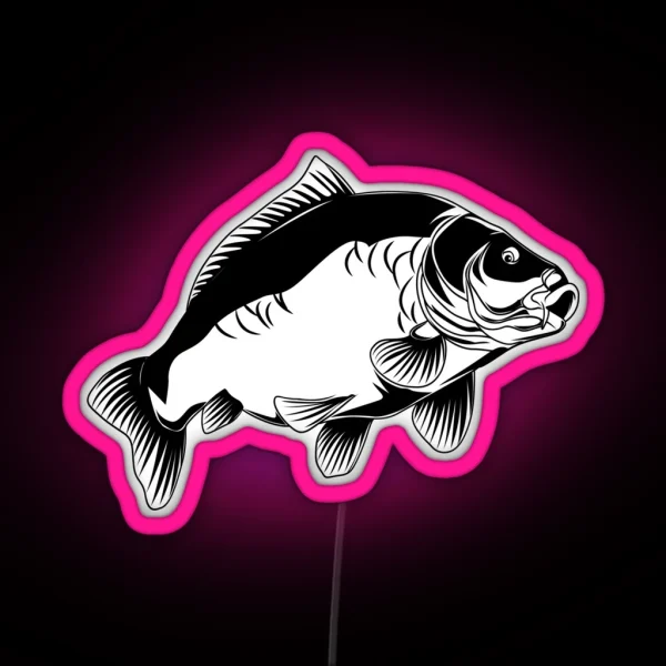 Beautiful Mirror Carp Carp Angler Carp Angler RGB Neon Sign