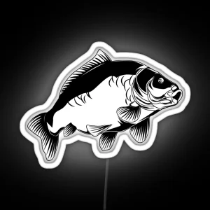 Beautiful Mirror Carp Carp Angler Carp Angler RGB Neon Sign