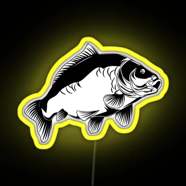 Beautiful Mirror Carp Carp Angler Carp Angler RGB Neon Sign