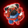 Beautiful Spider Pug RGB Neon Sign - Image 2