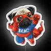 Beautiful Spider Pug RGB Neon Sign - Image 4