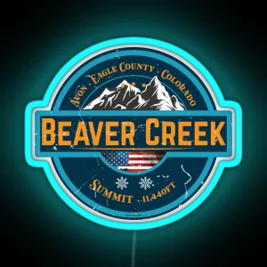 Beaver Creek USA Ski Skiing Colorado Led Led 02 RGB Neon Sign