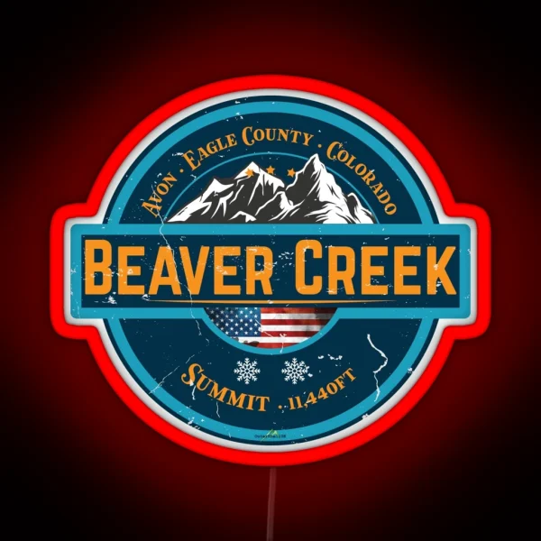 Beaver Creek USA Ski Skiing Colorado Led Led 02 RGB Neon Sign