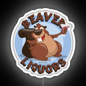 Beaver Liquors RGB Neon Sign