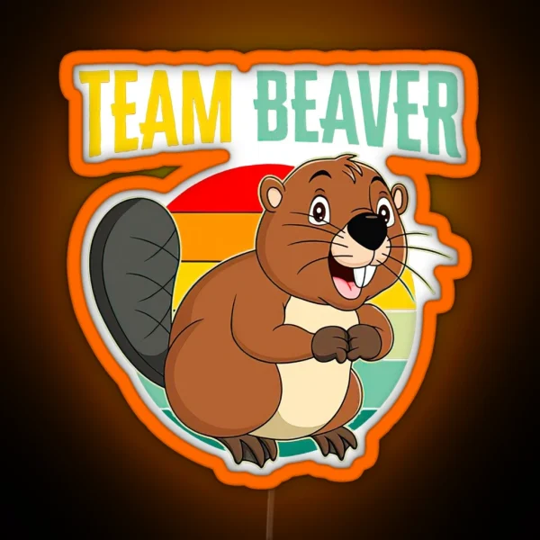 Beaver RGB Neon Sign