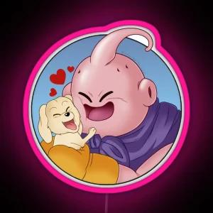 Bee And Majin Buu RGB Neon Sign