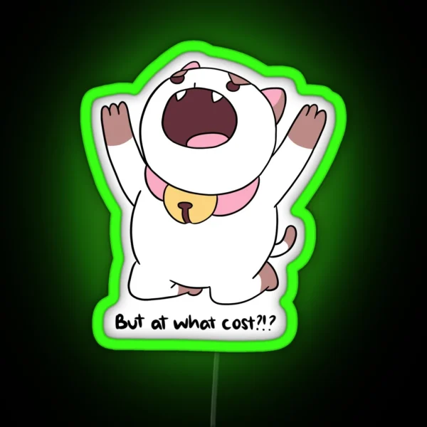 Bee And Puppycat But At What Cost RGB Neon Sign