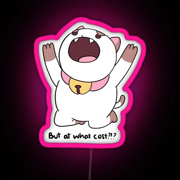 Bee And Puppycat But At What Cost RGB Neon Sign