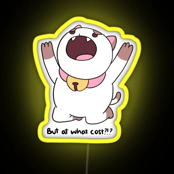 Bee And Puppycat But At What Cost RGB Neon Sign