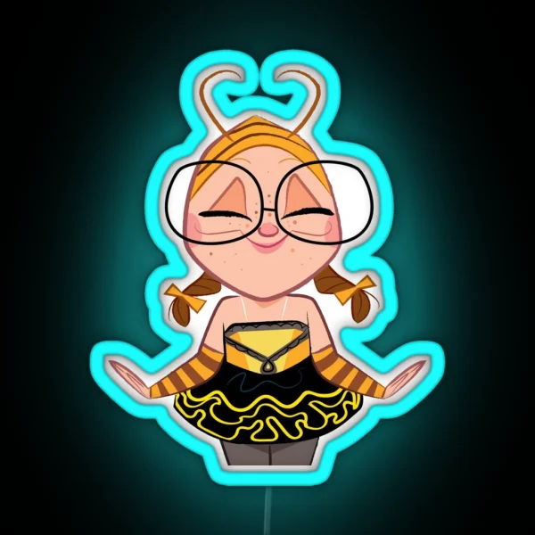 Bee Kid RGB Neon Sign