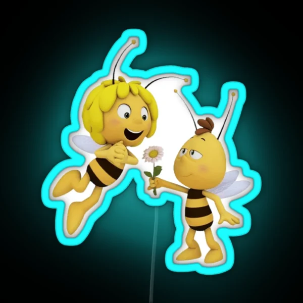 Bee Love RGB Neon Sign