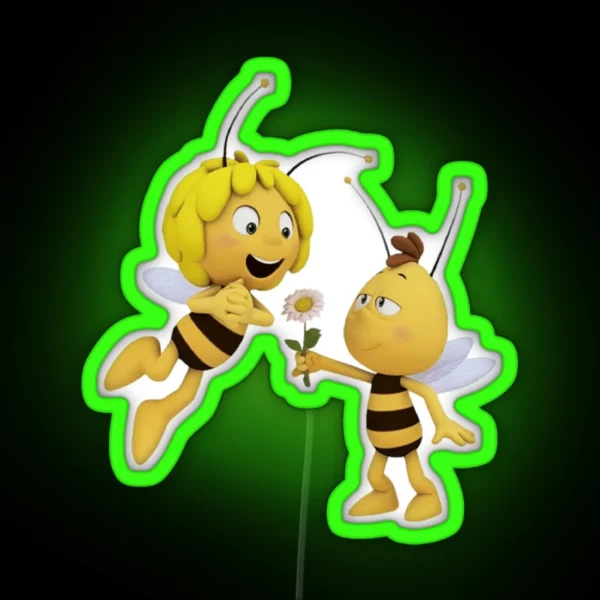 Bee Love RGB Neon Sign