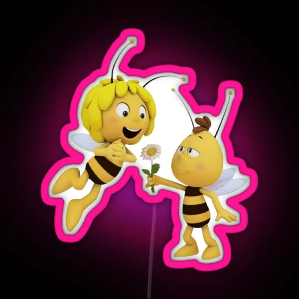 Bee Love RGB Neon Sign