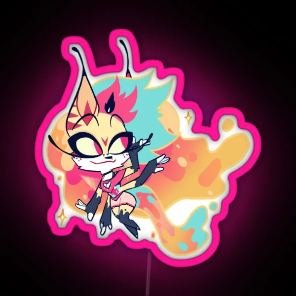 Beelzebub Chibi RGB Neon Sign