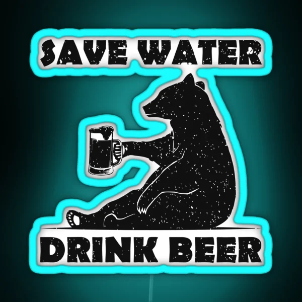 Beer Bear RGB Neon Sign