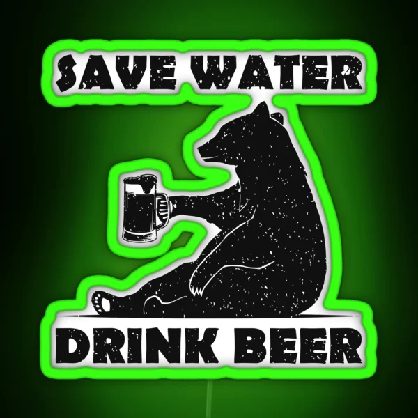 Beer Bear RGB Neon Sign