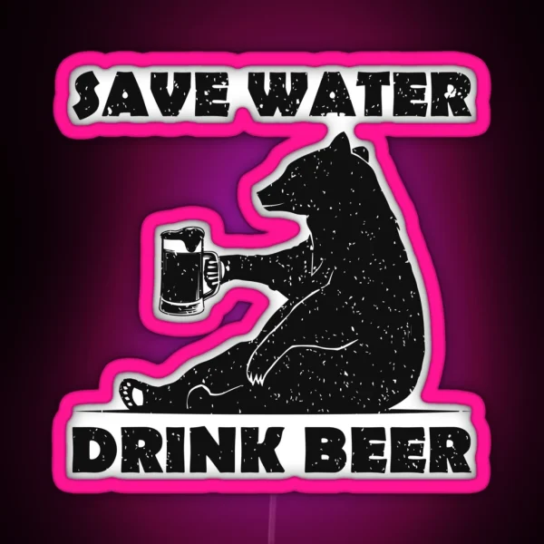 Beer Bear RGB Neon Sign
