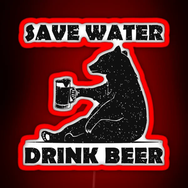Beer Bear RGB Neon Sign