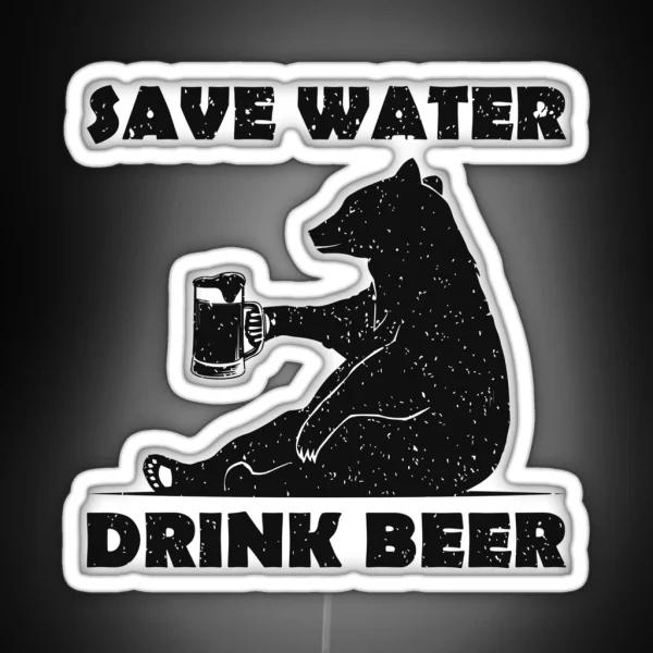 Beer Bear RGB Neon Sign