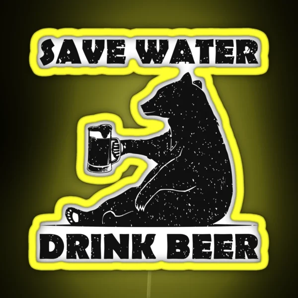 Beer Bear RGB Neon Sign