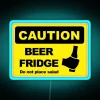 BEER FRIDGE DO NOT PLACE SALAD RGB Neon Sign - Image 3