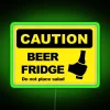 BEER FRIDGE DO NOT PLACE SALAD RGB Neon Sign - Image 4