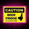 BEER FRIDGE DO NOT PLACE SALAD RGB Neon Sign - Image 6