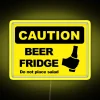 BEER FRIDGE DO NOT PLACE SALAD RGB Neon Sign