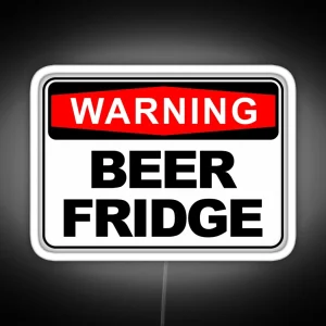 BEER FRIDGE FRIDGE WARNING SIGN Led RGB Neon Sign