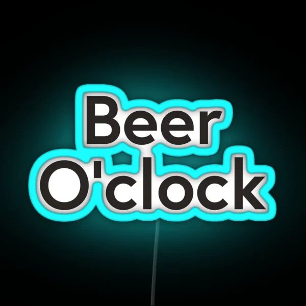 Beer O Clock RGB Neon Sign