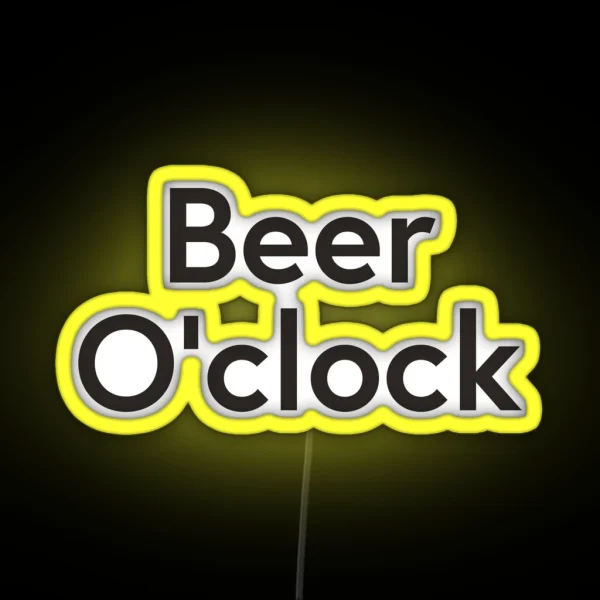 Beer O Clock RGB Neon Sign