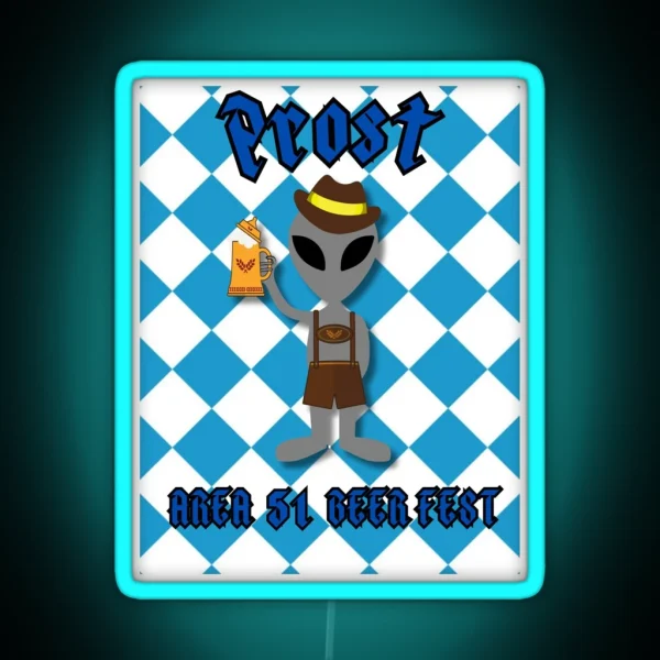 Beerfest Greeting RGB Neon Sign