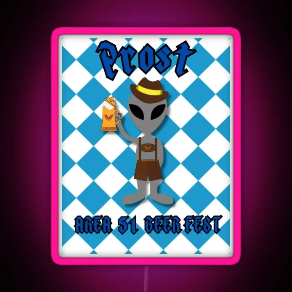 Beerfest Greeting RGB Neon Sign