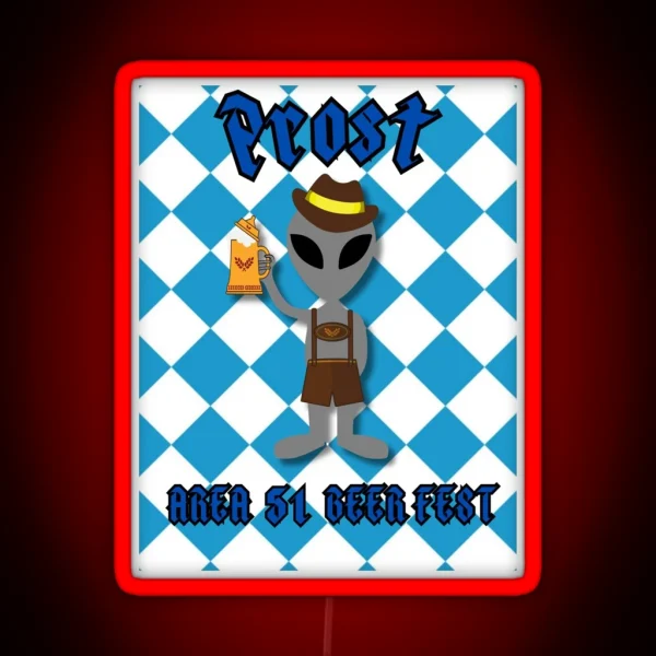 Beerfest Greeting RGB Neon Sign