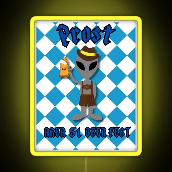 Beerfest Greeting RGB Neon Sign