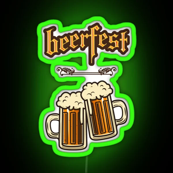 Beerfest Oktoberfest RGB Neon Sign