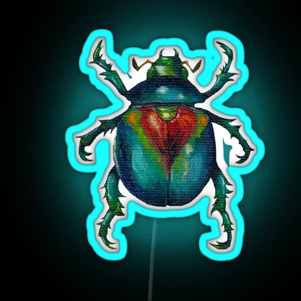 Beetle Friend RGB Neon Sign