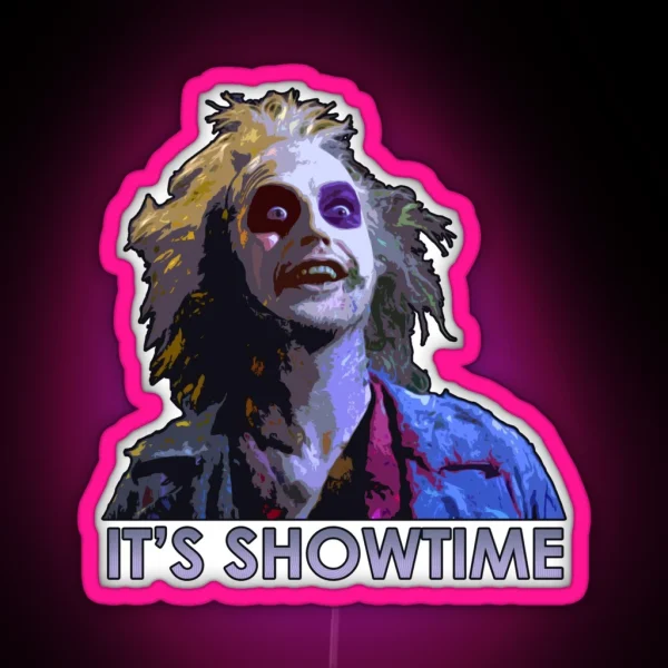 Beetle Juice Showtime RGB Neon Sign