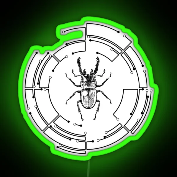 Beetle Time RGB Neon Sign